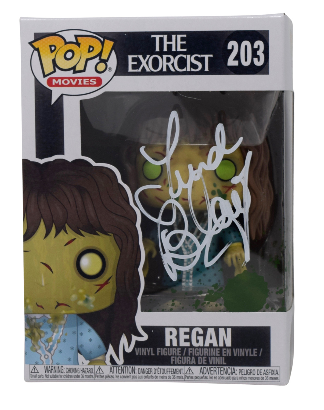 Linda Blair Signed Autograph Funko Pop The Exorcist Regan 203 Horror Beckett COA
