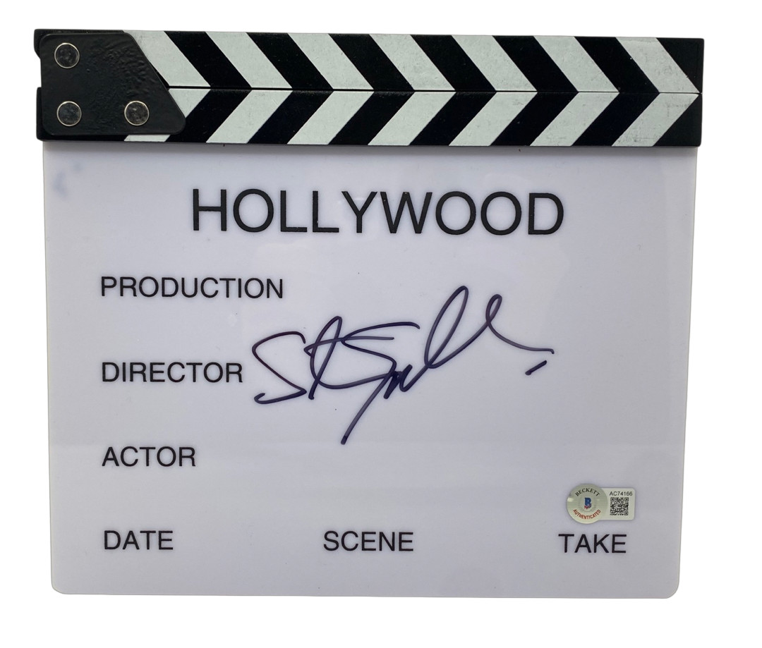 Steven Spielberg Signed Autograph Director Clapboard Jaws Jurassic Park BAS COA
