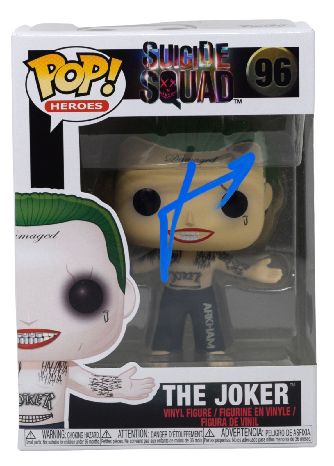Jared Leto Signed Autograph Funko Pop Suicide Squad The Joker #96 Beckett COA
