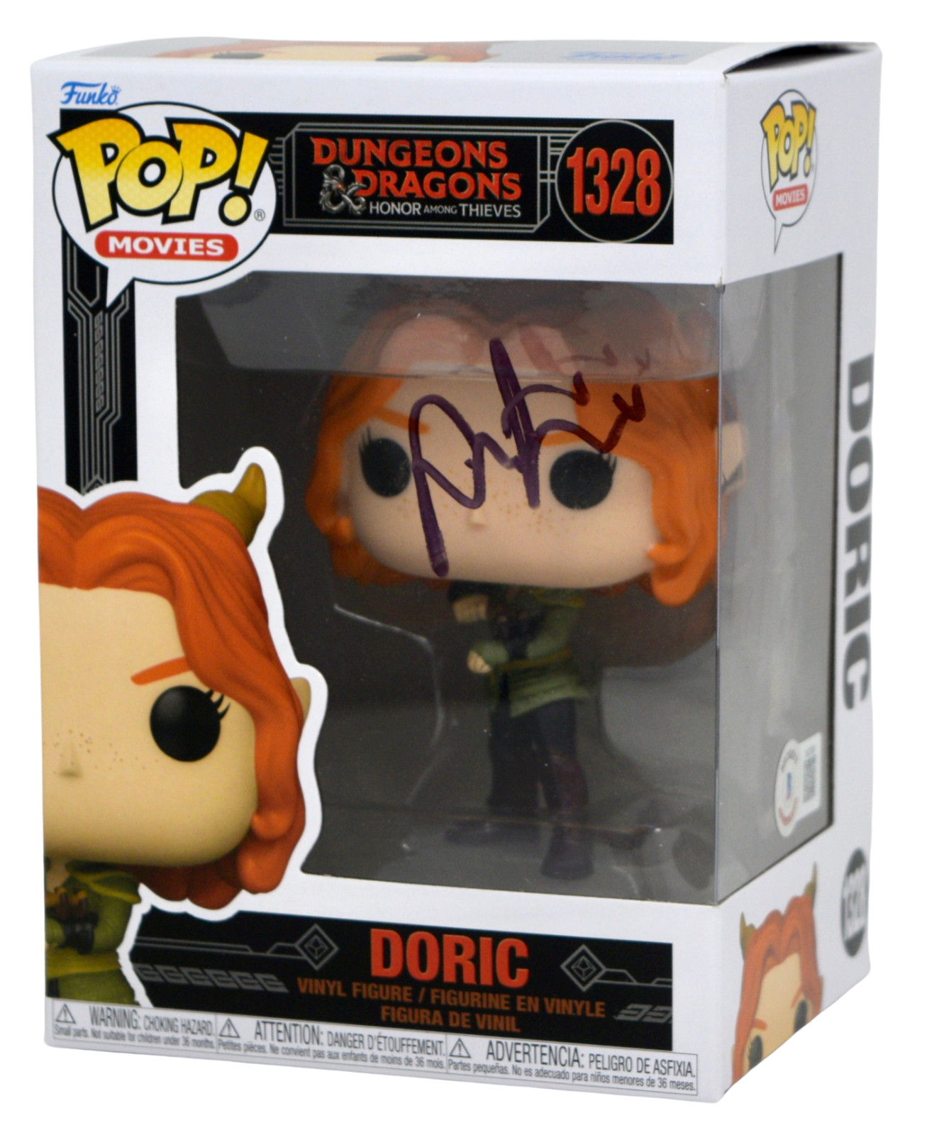 Sophia Lillis Signed Autograph Funko Pop Dungeons & Dragons Doric #1328 BAS COA
