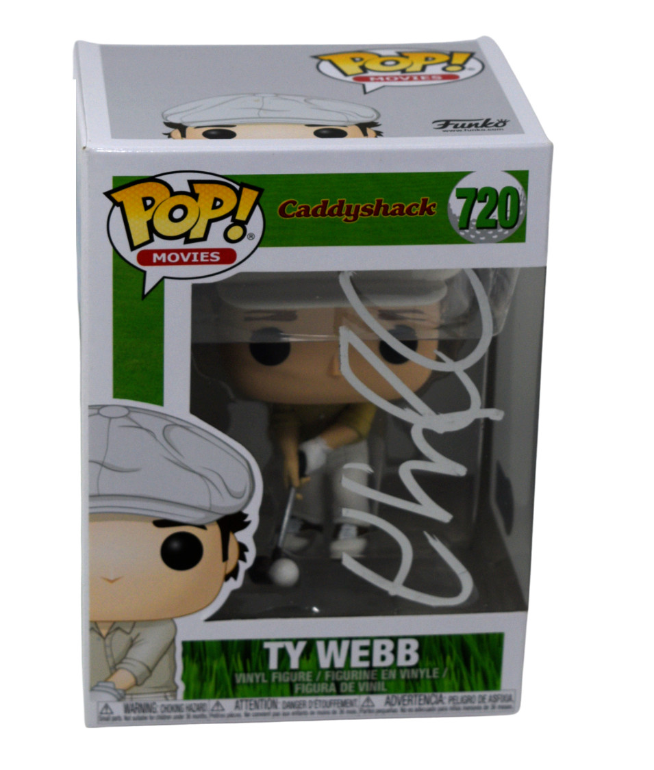 Chevy Chase Signed Autograph Funko Pop Caddyshack Ty Webb 720 Beckett COA
