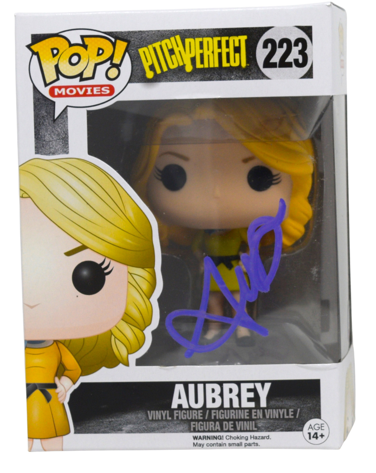 Anna Camp Signed Autograph Funko Pop Pitch Perfect Aubrey 223 Figure Beckett COA
