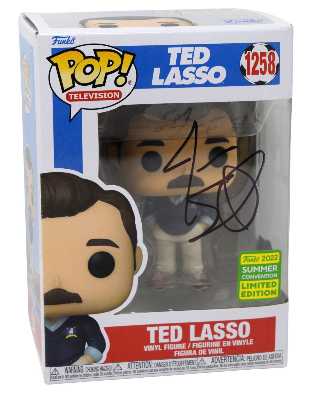 Jason Sudeikis Signed Autograph Funko Pop Ted Lasso 1258 2022 SDCC Beckett COA
