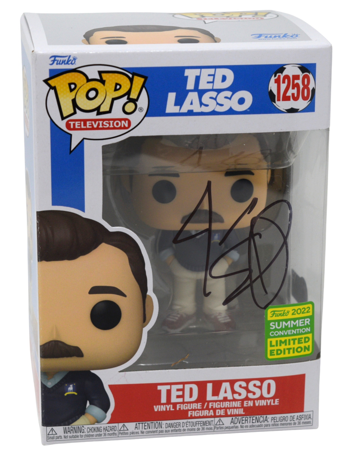 Jason Sudeikis Signed Autograph Funko Pop Ted Lasso 1258 2022 SDCC Beckett COA
