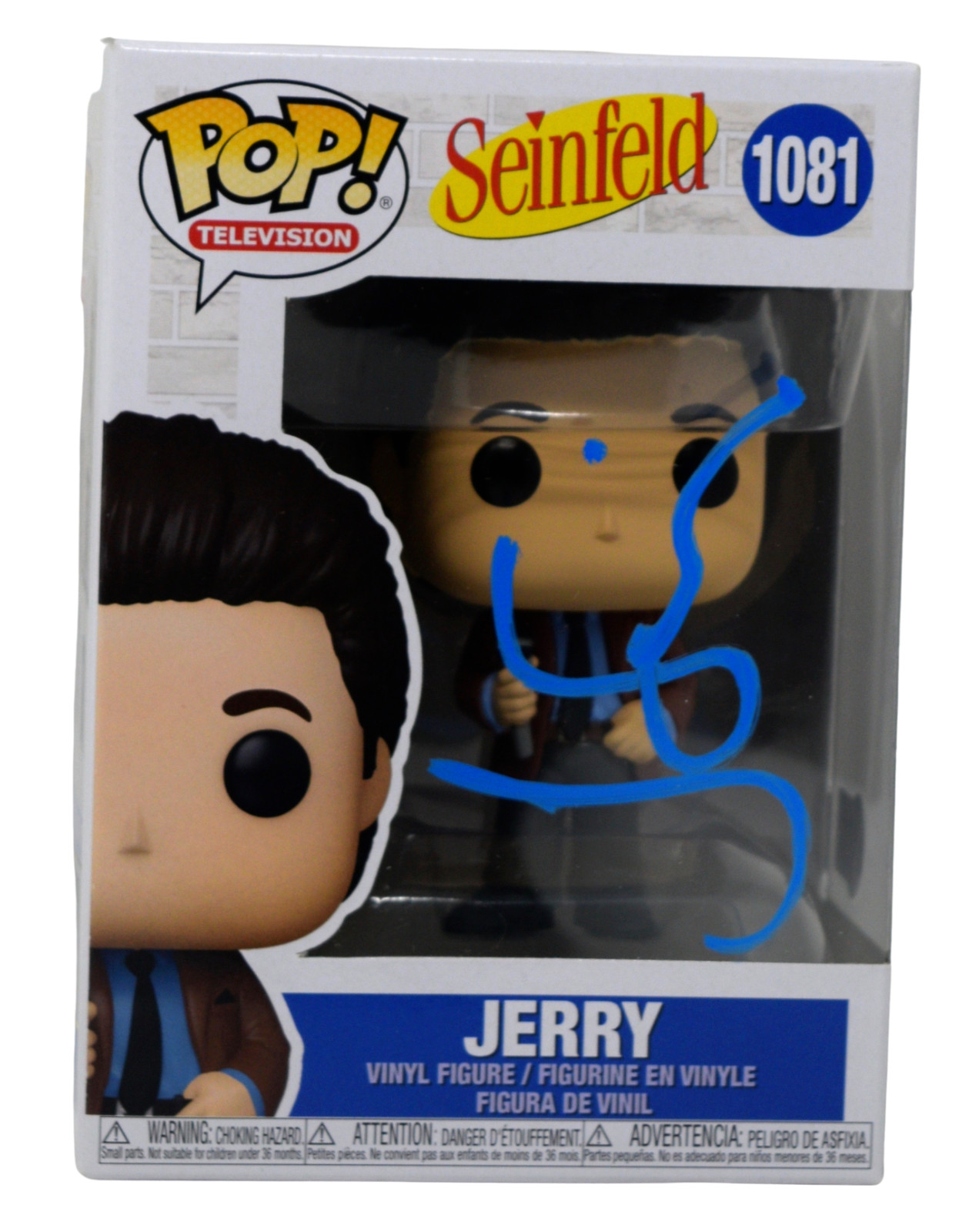 Jerry Seinfeld Signed Autograph Funko Pop Television Seinfeld Jerry Beckett COA

