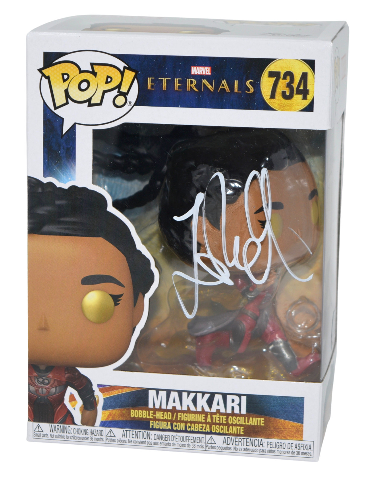 Lauren Ridloff Signed Autograph Funko Pop Eternals Makkari 734 Beckett COA
