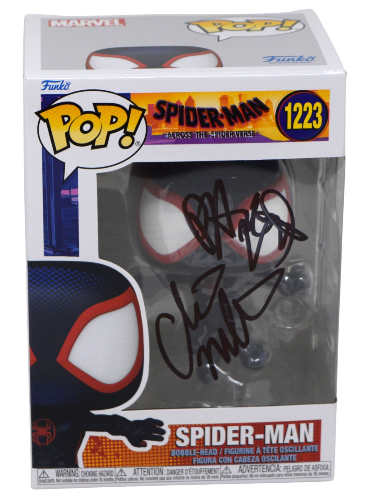 Phil Lord Chris Miller Signed Funko Pop Spider-Man Across The Spider-verse BAS
