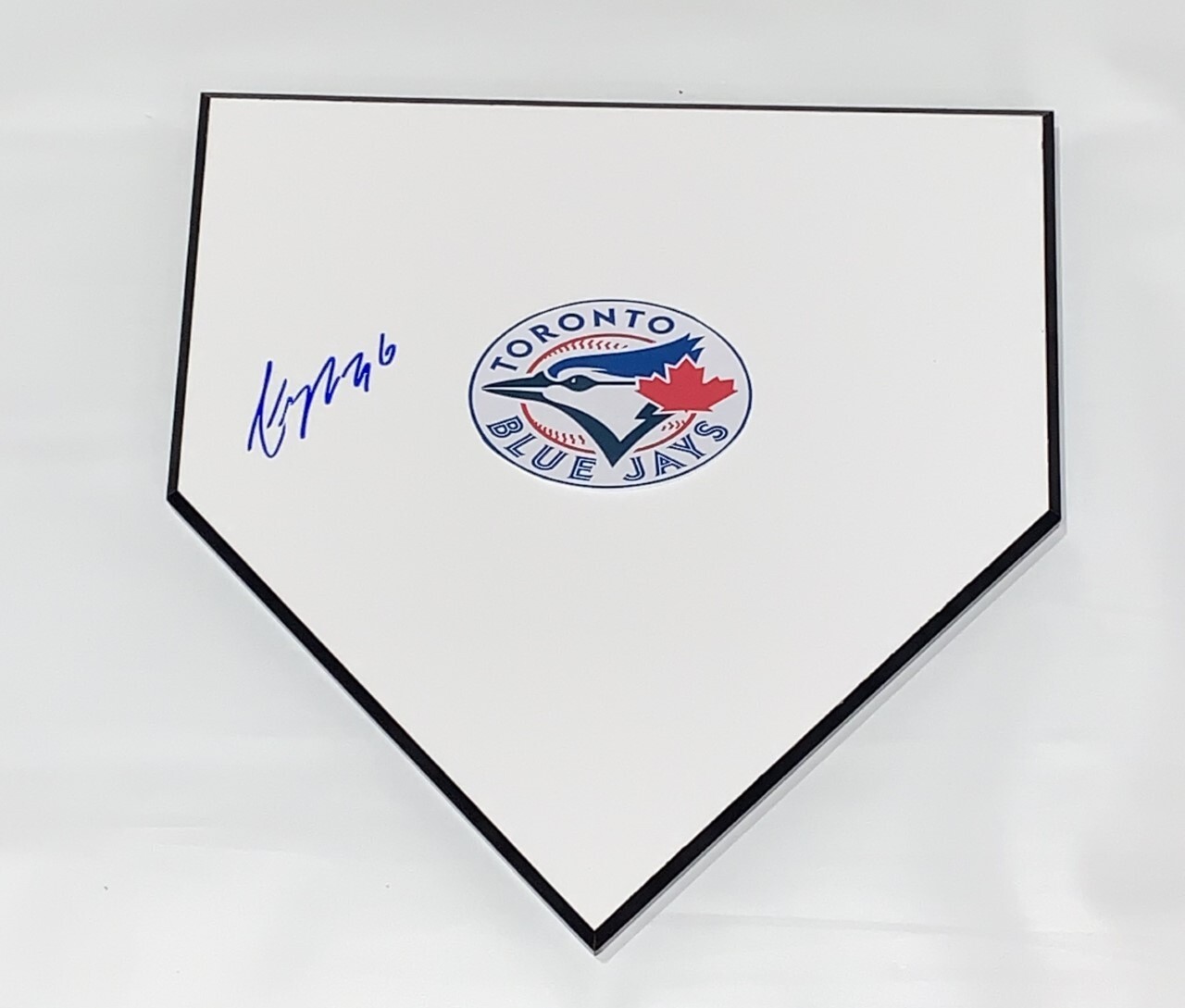 ALEK MANOAH SIGNED HOME PLATE PLAQUE TORONTO BLUE JAYS JSA COA
