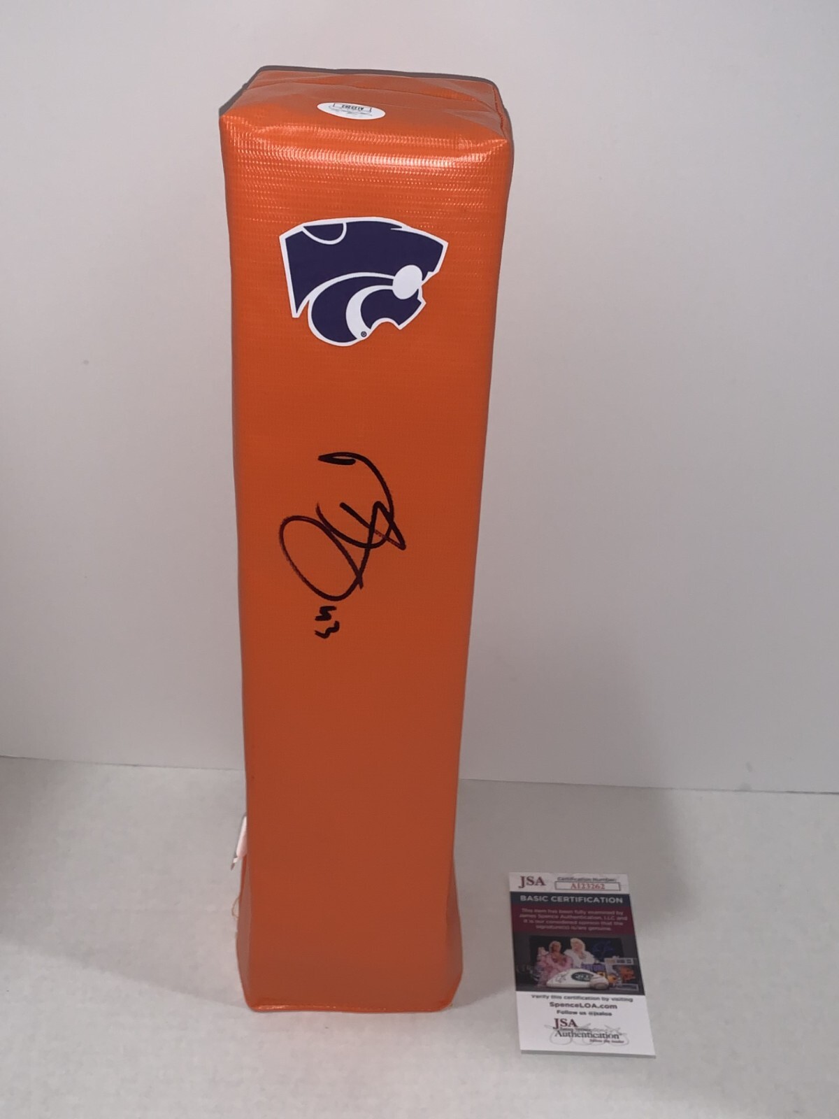 DARREN SPROLES SIGNED TOUCHDOWN PYLON KANSAS ST. WILDCATS STATE JSA COA
