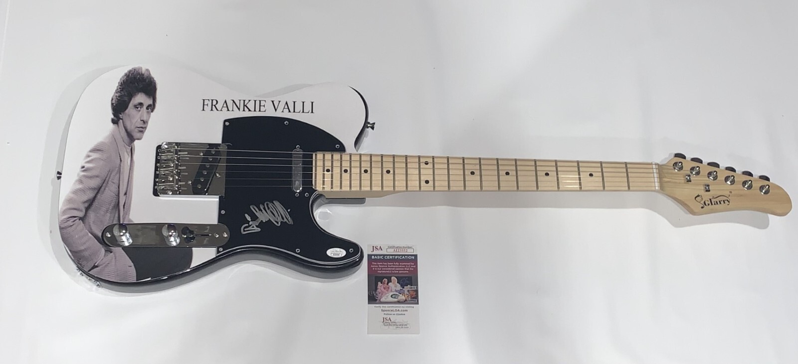 FRANKIE VALLI SIGNED CUSTOM ELECTRIC GUITAR SINGER LEGEND AUTOGRAPHED JSA COA
