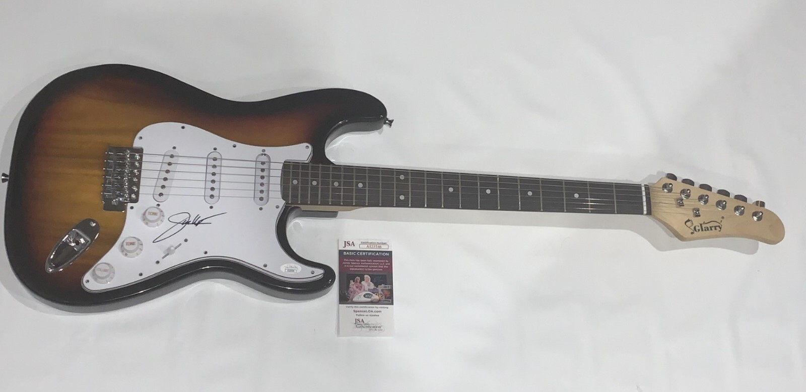 JIM MESSINA SIGNED SUNBURST ELECTRIC GUITAR LOGGINA & MESSINA JSA COA
