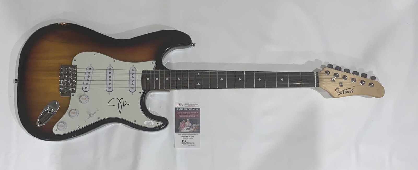 FATHER JOHN MISTY SIGNED SUNBURST ELECTRIC GUITAR AUTOGRAPHED JSA COA
