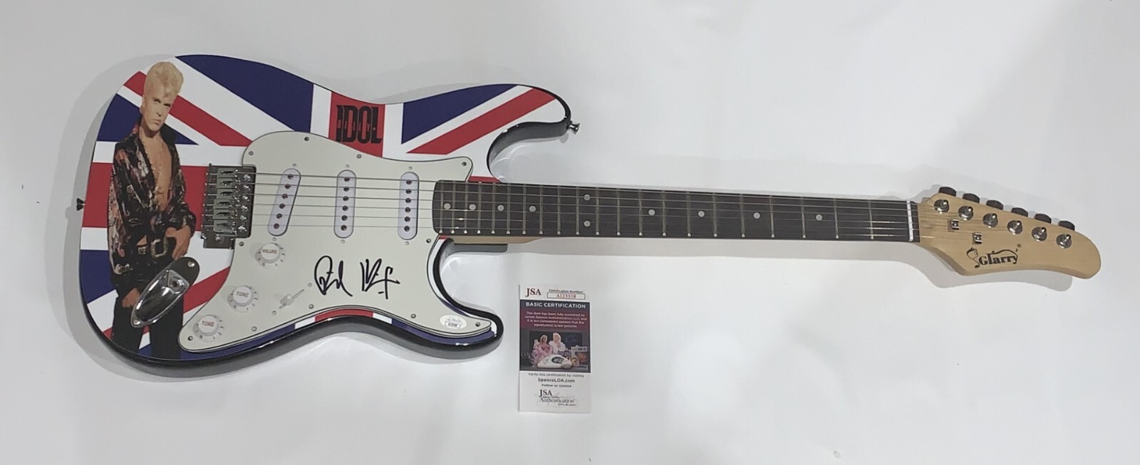 BILLY IDOL SIGNED CUSTOM ELECTRIC GUITAR AUTOGRAPHED VERY RARE JSA COA
