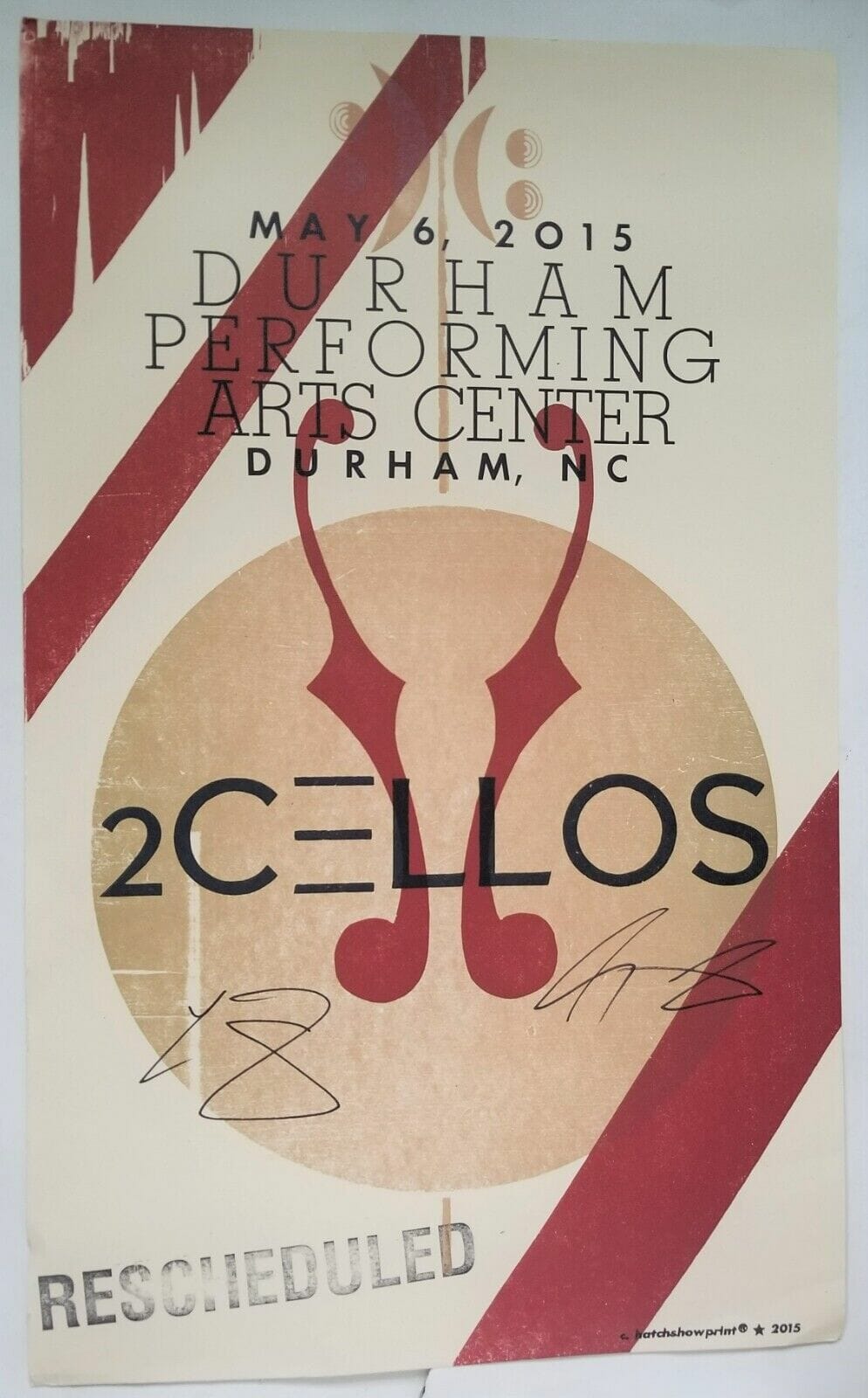 2Cellos REAL SIGNED 14x23