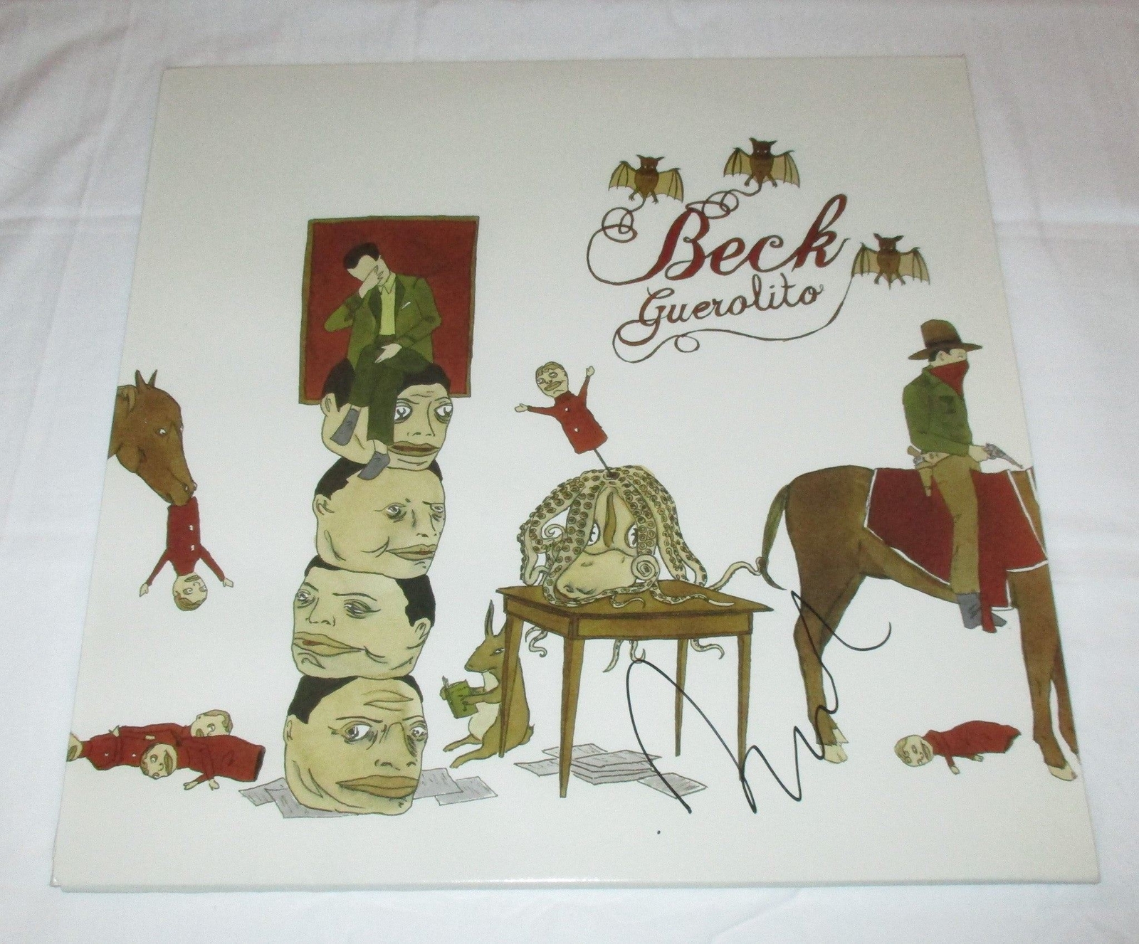 BECK HANSEN SIGNED GUEROLITO VINYL RECORD JSA
