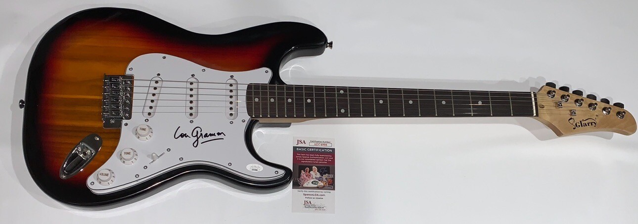 LOU GRAMM SIGNED SUNBURST ELECTRIC GUITAR FOREIGNER JSA COA
