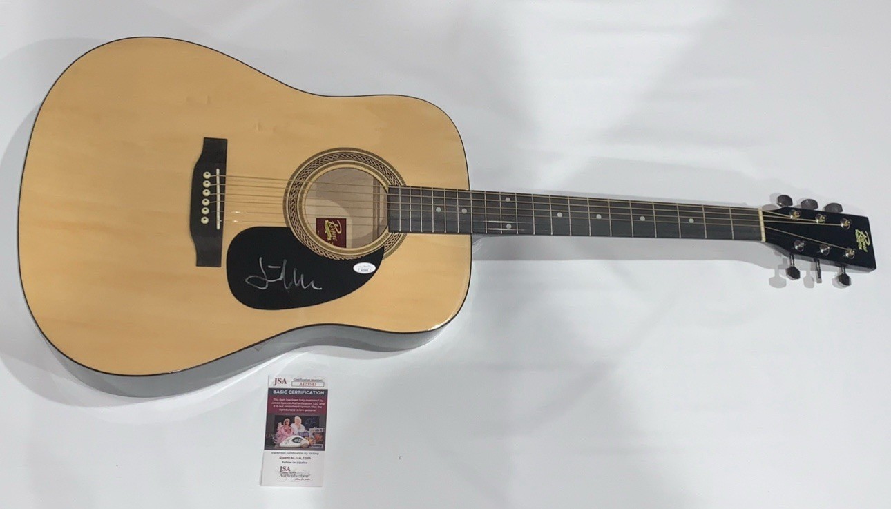 FATHER JOHN MISTY SIGNED NATURAL ACOUSTIC GUITAR AUTOGRAPHED JSA COA
