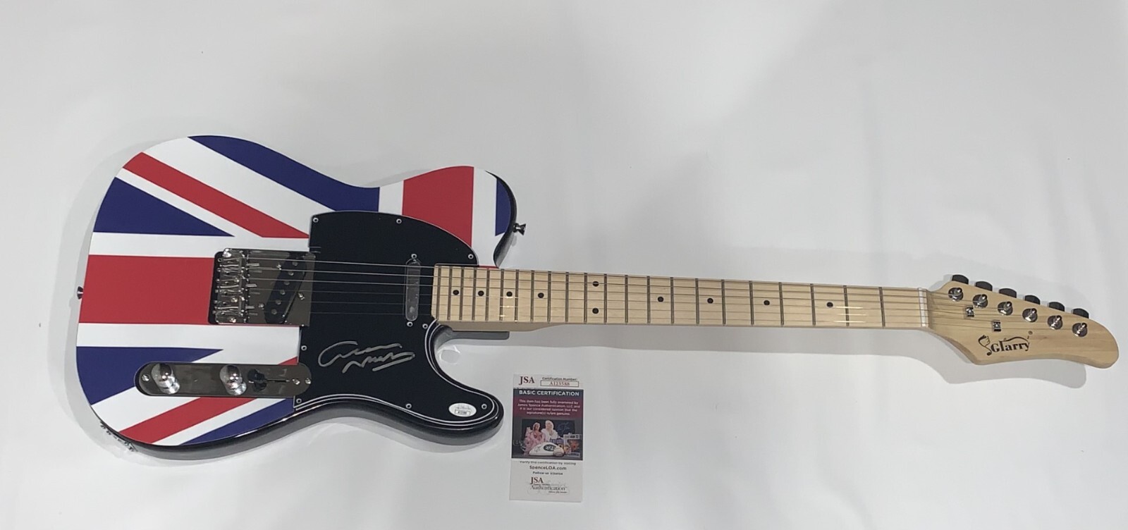 GRAHAM NASH SIGNED CUSTOM ELECTRIC GUITAR SINGER LEGEND AUTOGRAPHED JSA COA
