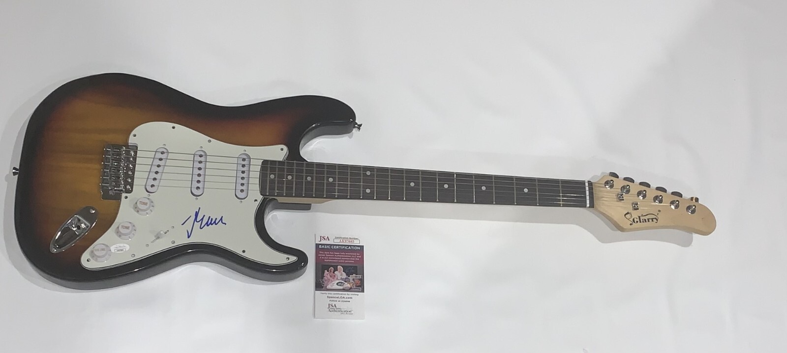 JOHN MELLENCAMP SIGNED SUNBURST ELECTRIC GUITAR JSA COA
