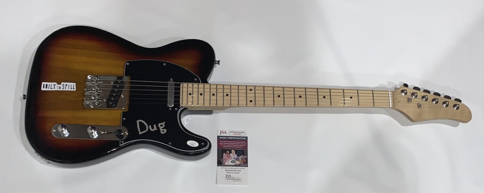 DOUG MARTSCH SIGNED SUNBURST ELECTRIC GUITAR BUILT TO SPILL JSA COA

