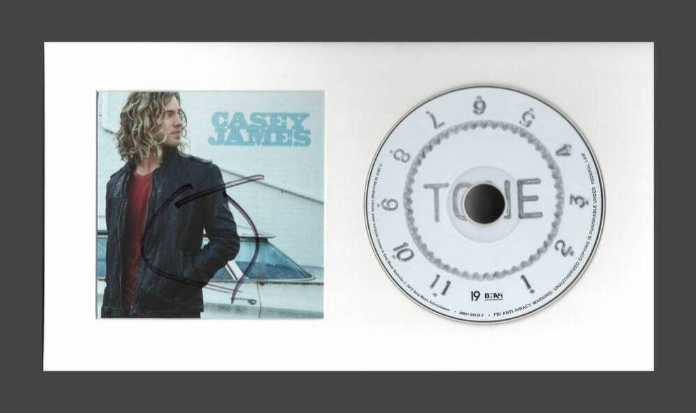 CASEY JAMES SIGNED AUTOGRAPH FRAMED CD DISPLAY AMERICAN IDOL STAR READY TO HANG!
