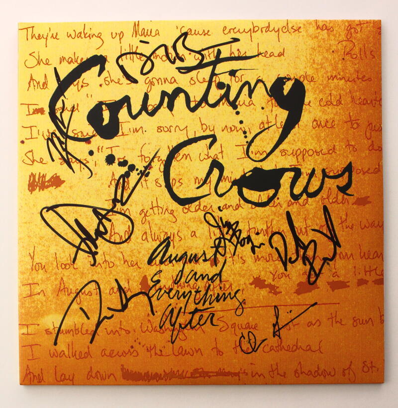 Counting Crows Band Signed Autograph Album Vinyl Record - Adam Duritz +6 JSA COA
