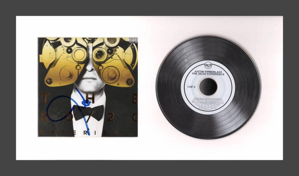 Justin Timberlake Signed Autograph The 20/20 Experience Framed CD Display PSA
