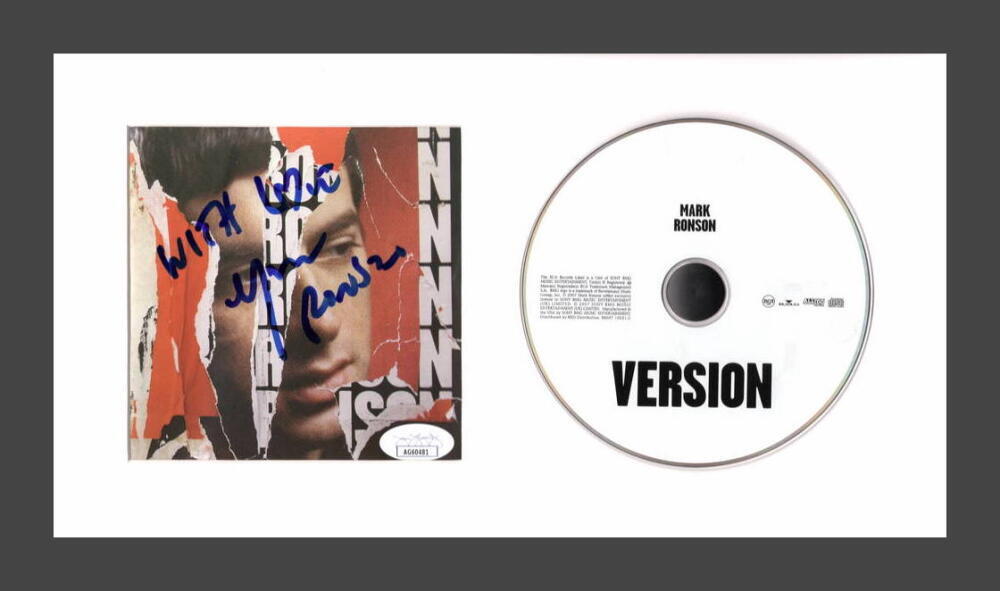Mark Ronson Signed Autograph Version Framed CD Display - Ready to Hang! JSA COA
