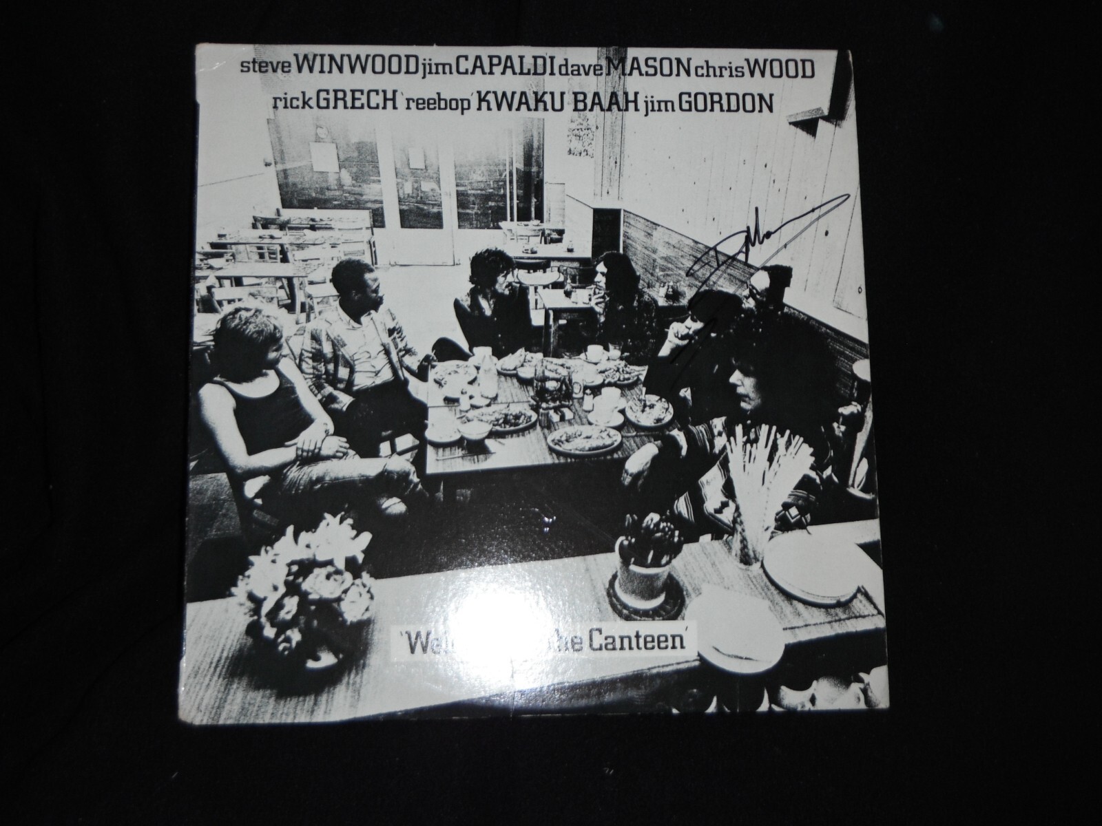 DAVE MASON SIGNED WELCOME TO THE CANTEEN VINYL ALBUM
