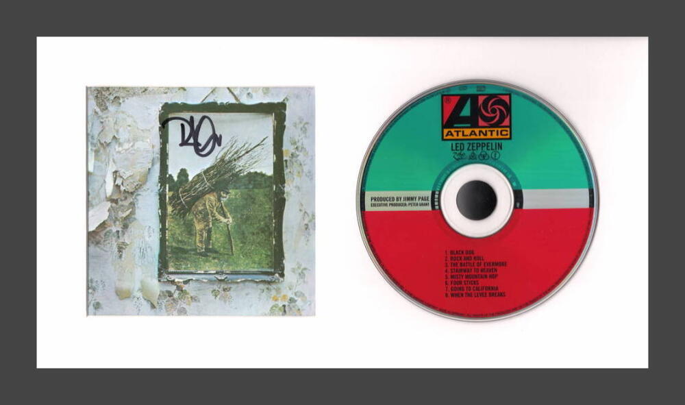 Robert Plant Signed Autograph Led Zeppelin IV Framed CD - Ready to Hang! JSA COA
