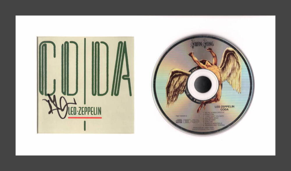 Robert Plant Led Zeppelin Signed Autograph CODA Framed CD Display - JSA COA
