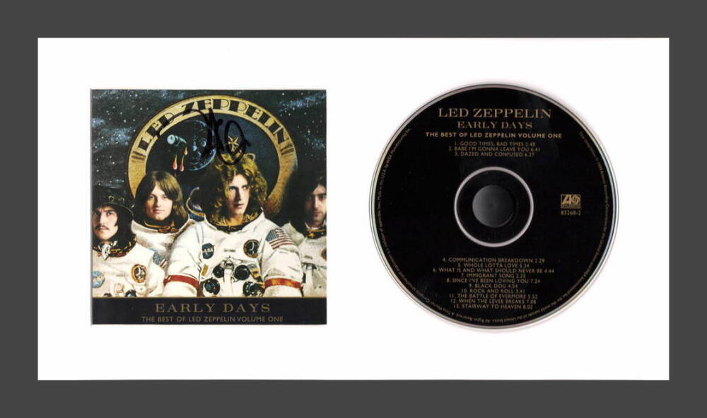 Robert Plant Signed Autograph Led Zeppelin Early Days Framed CD Display JSA COA
