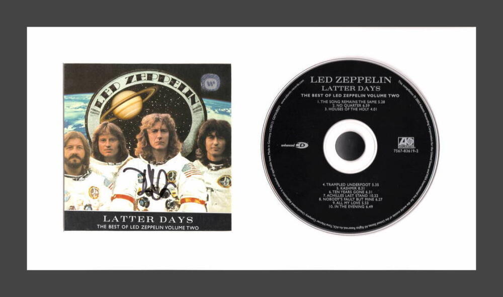 Robert Plant Signed Autograph Led Zeppelin Latter Days Framed CD Display JSA COA
