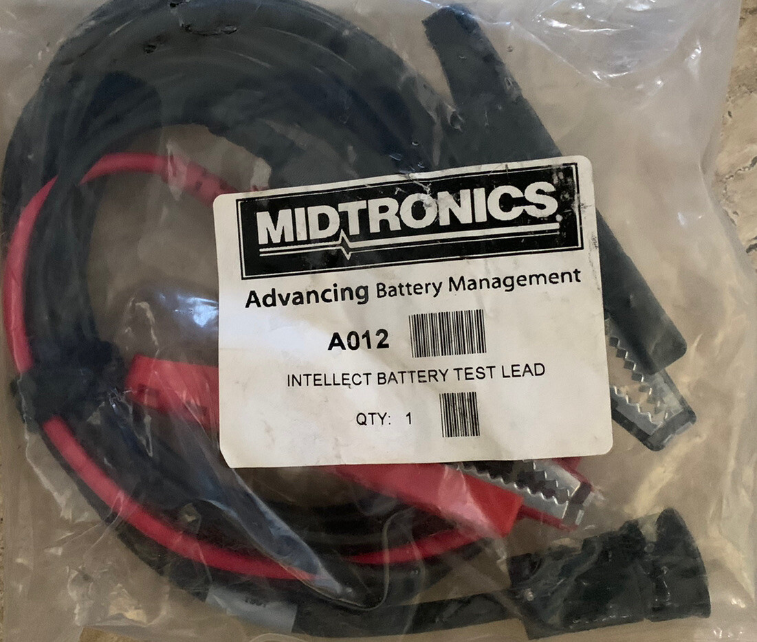 Midtronics A012 4 Pin Male Replacement Leads W/Heavy-Duty Clamps B11
