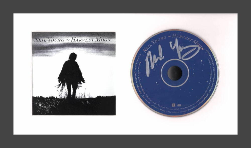 Neil Young Signed Autograph Harvest Moon Framed CD Display - Ready to Hang! JSA
