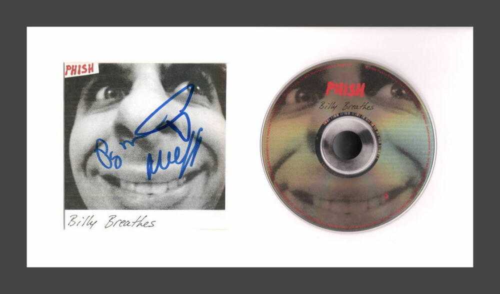 Trey Anastasio +2 Phish Signed Autograph Billy Breathes Framed CD Display w/ JSA
