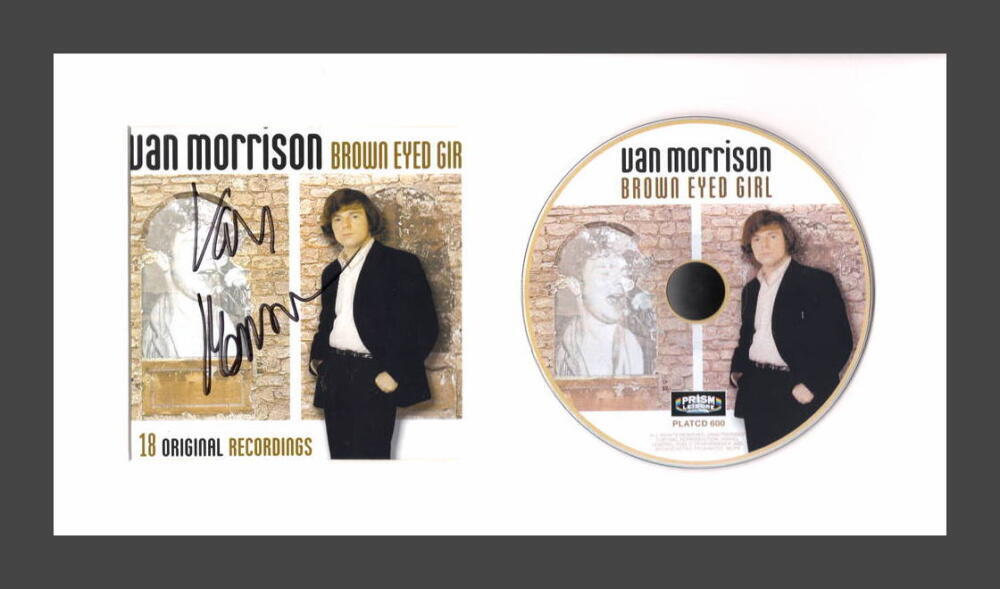 Van Morrison Signed Autograph Brown Eyed Girl Framed CD Display - Rare JSA COA
