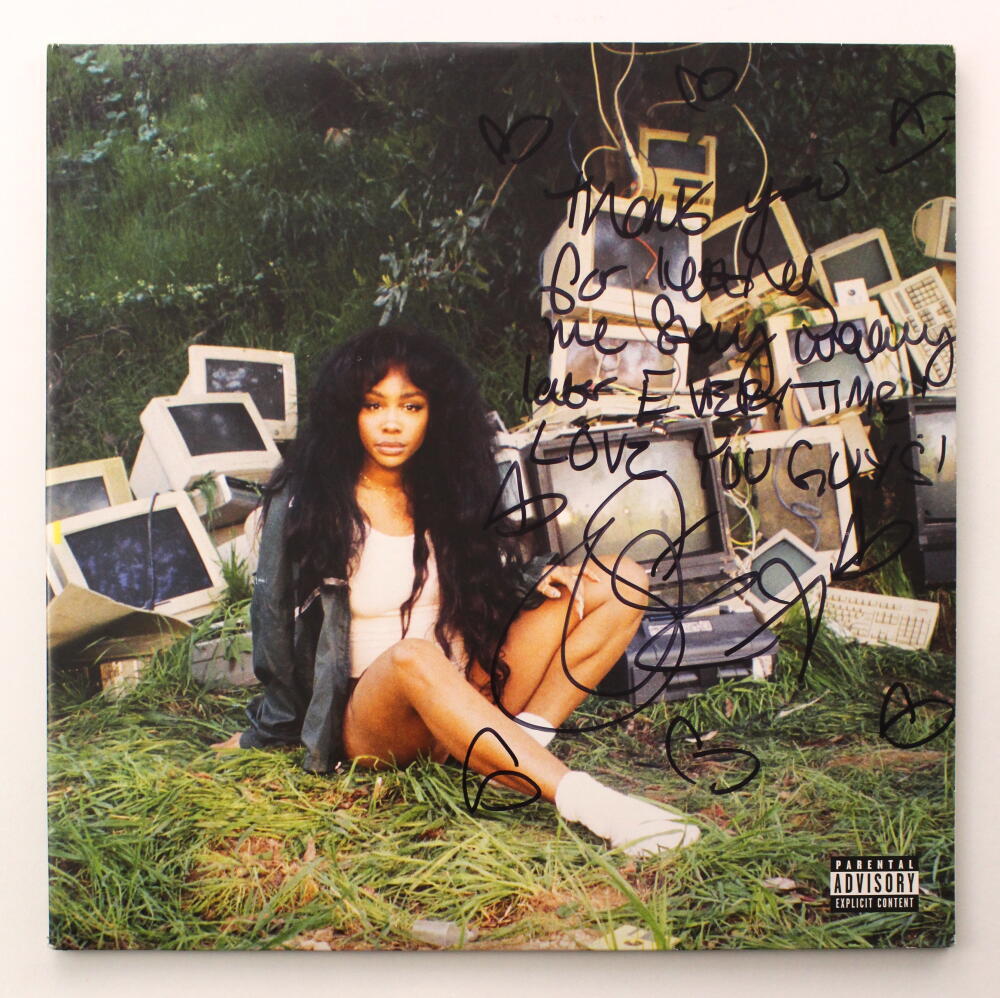 SZA Signed Autograph Album Vinyl Record - Ctrl Amazing Personal Inscription JSA
