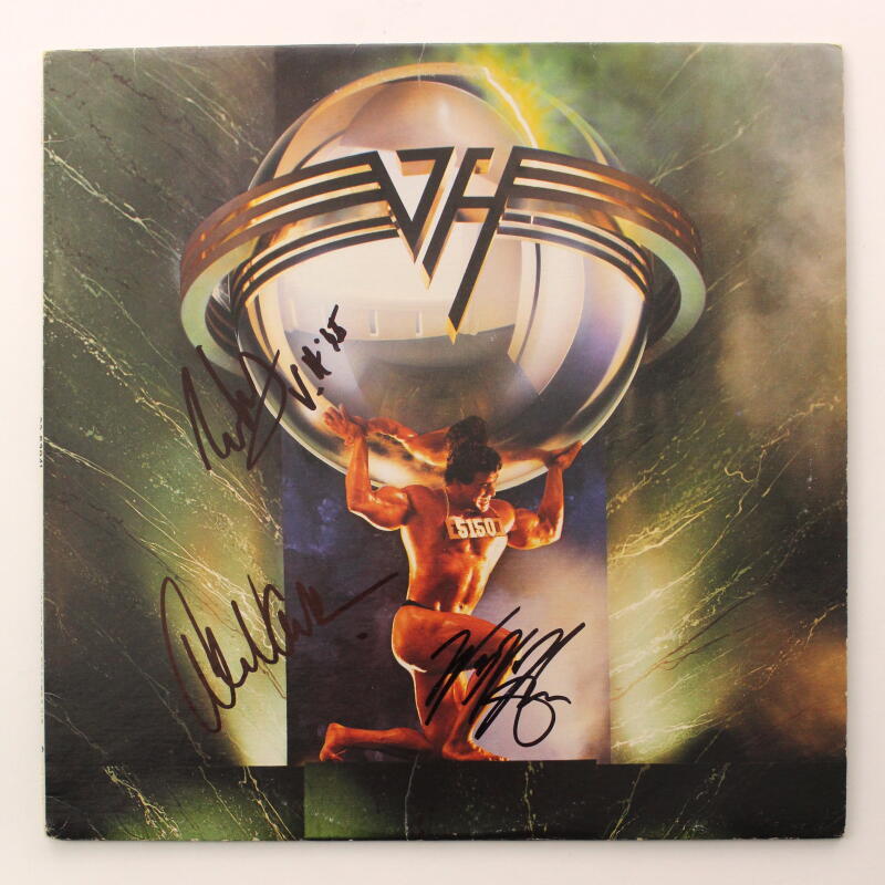 Eddie Van Halen Alex Wolfgang Signed Autograph Album Vinyl Record - 5150 JSA COA
