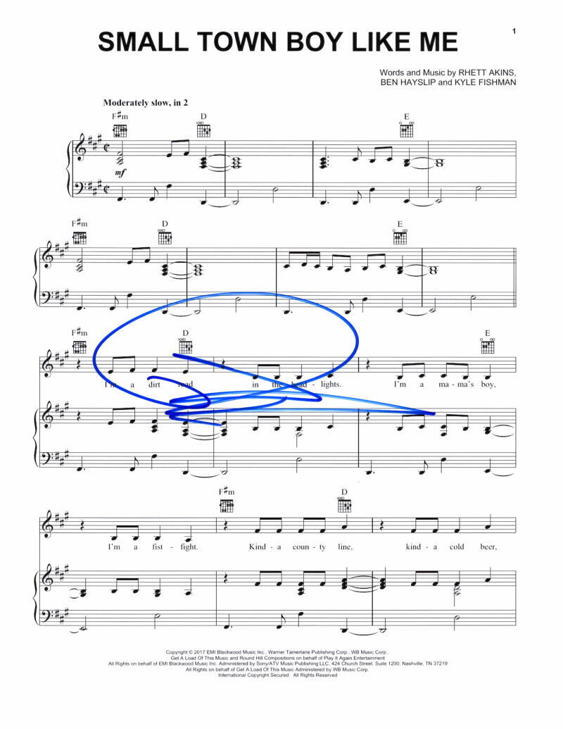 Dustin Lynch Signed Autograph Small Town Boy Sheet Music - Country Music Stud
