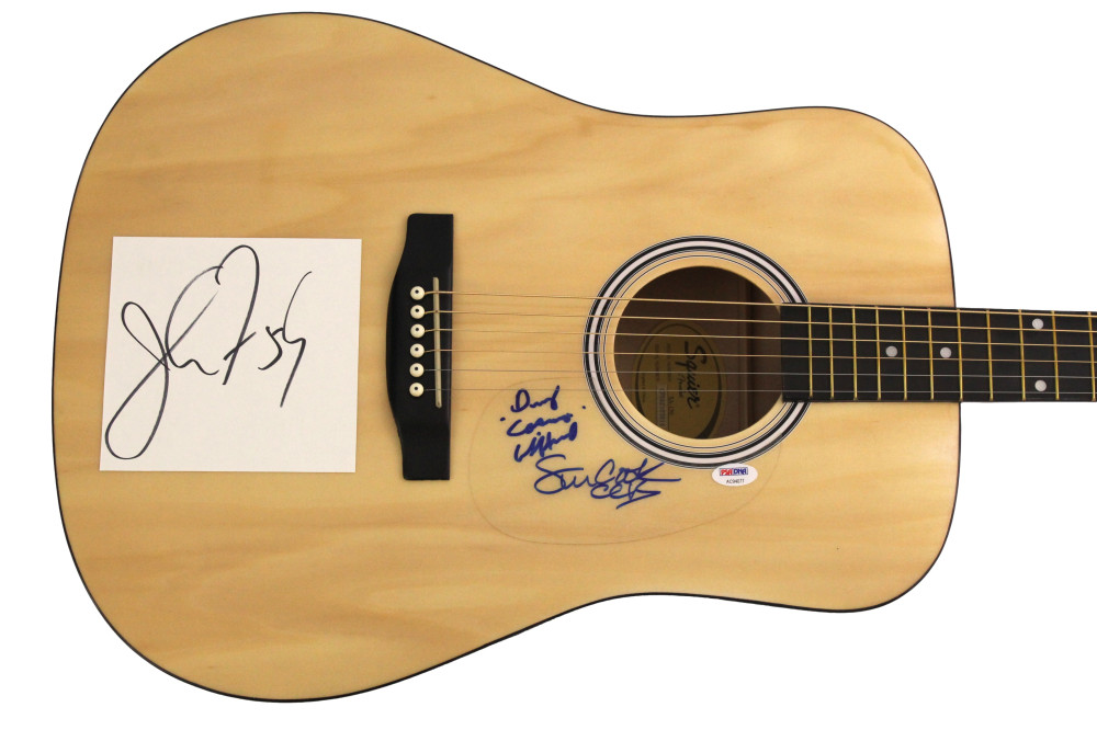 Creedence Clearwater Revival Band Signed Autograph Fender Guitar w/ JSA COA
