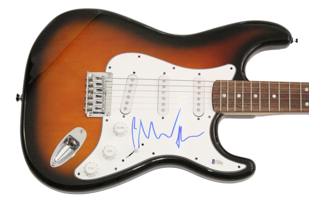 Christian Bale Signed Autograph Fender Electric Guitar - Batman Bruce Wayne BAS
