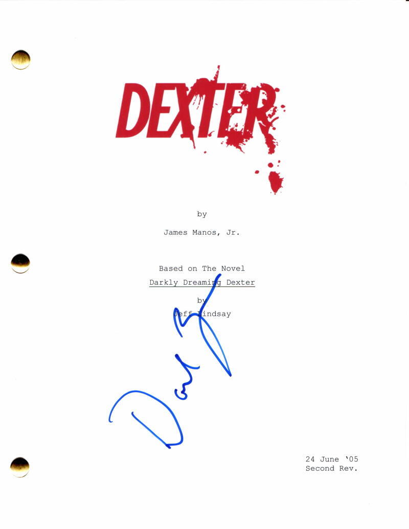 David Zayas Signed Autograph Dexter Full Pilot Script - Starring Michael C Hall
