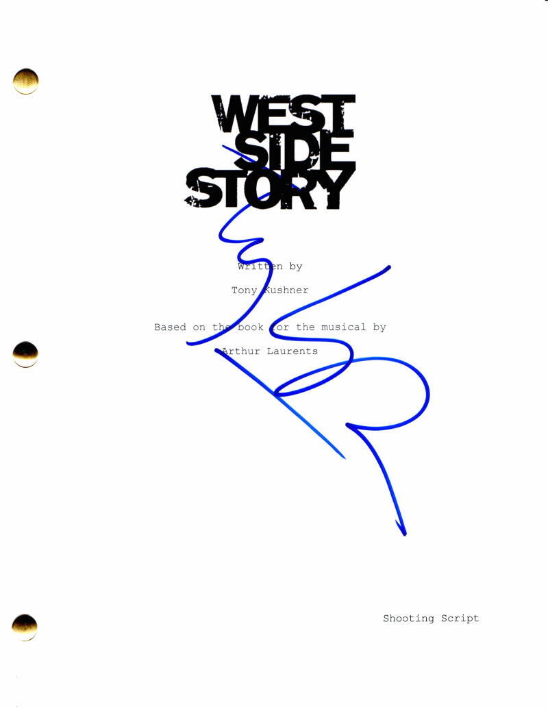 Tony Kushner Signed Autograph West Side Story Full Movie Script Steven Spielberg
