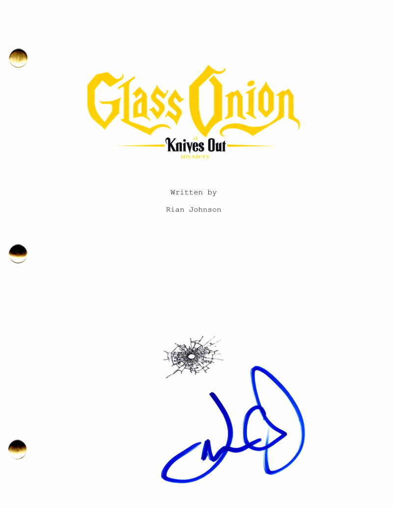 Leslie Odom Jr Signed Autograph Knives Out Glass Onion Full Movie Script
