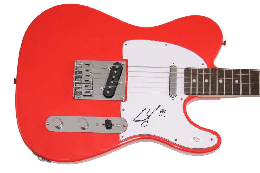 Brent Smith Signed Autograph Red Fender Electric Guitar - Shinedown w/ PSA COA
