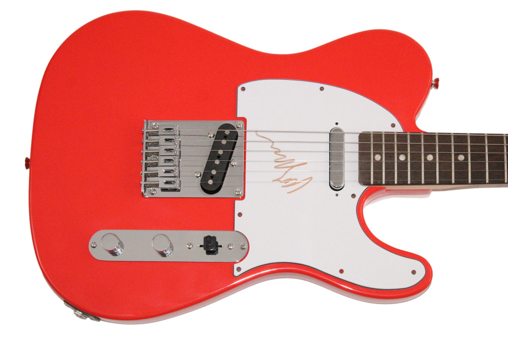 Van Morrison Signed Autograph Red Fender Electric Guitar - Astral Weeks JSA COA
