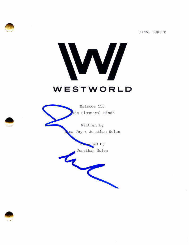 James Marsden Signed Autograph Westworld Full Pilot Script - Teddy Flood Sonic
