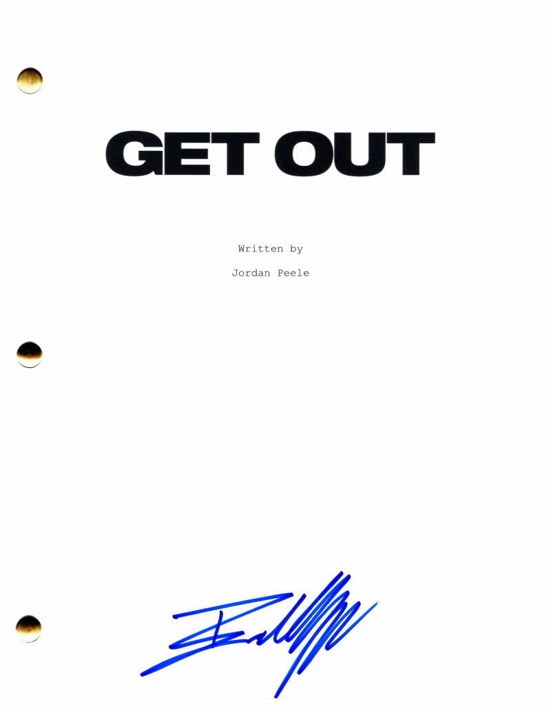 Bradley Whitford Signed Autograph Get Out Full Movie Script - by Jordan Peele
