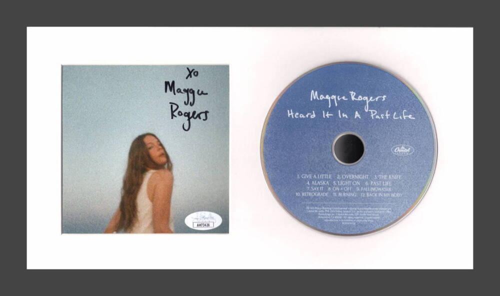 Maggie Rogers Signed Autograph Heard it in a Past Life Framed CD Display JSA COA
